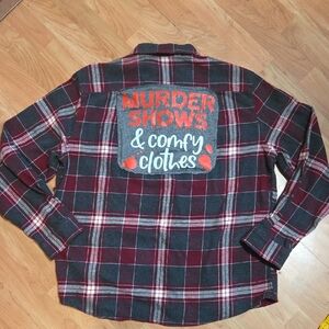 Murder Shows Upcycled Plaid Shirt